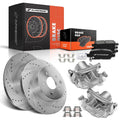 Set of 8 Rear Drilled Brake Rotors and Pads for Nissan Murano (2003–2023)