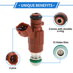 Fuel Injector for Nissan March BNK12 1.4 (2002–2010) 1 Pc Brown