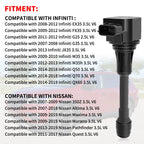 6X Ignition Coils + 6X Iridium Spark Plugs for Infiniti G37 M37 (2008–2013)