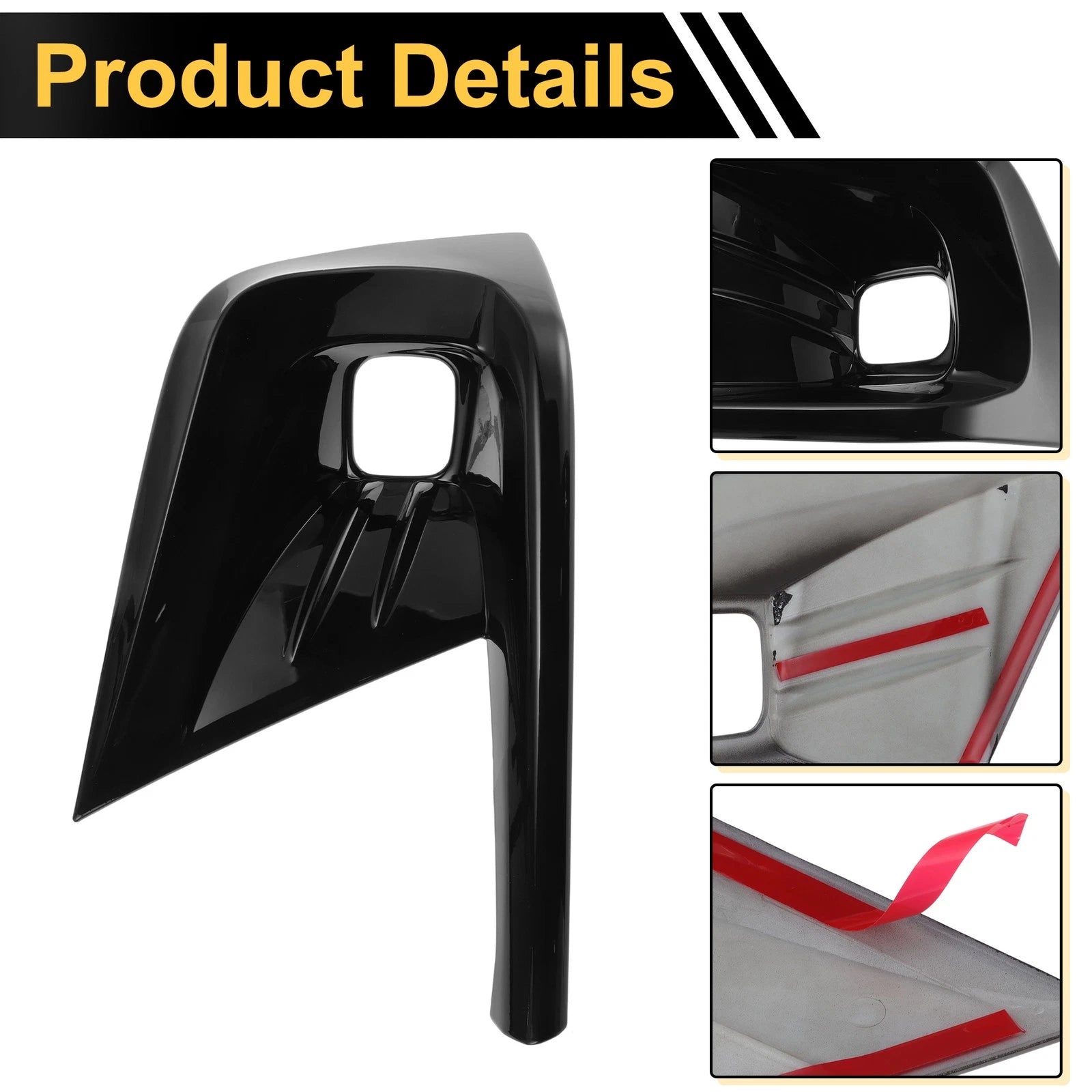 Set of 2 Fog Light Cover Trim for Honda Civic (2022–2024) Glossy Black