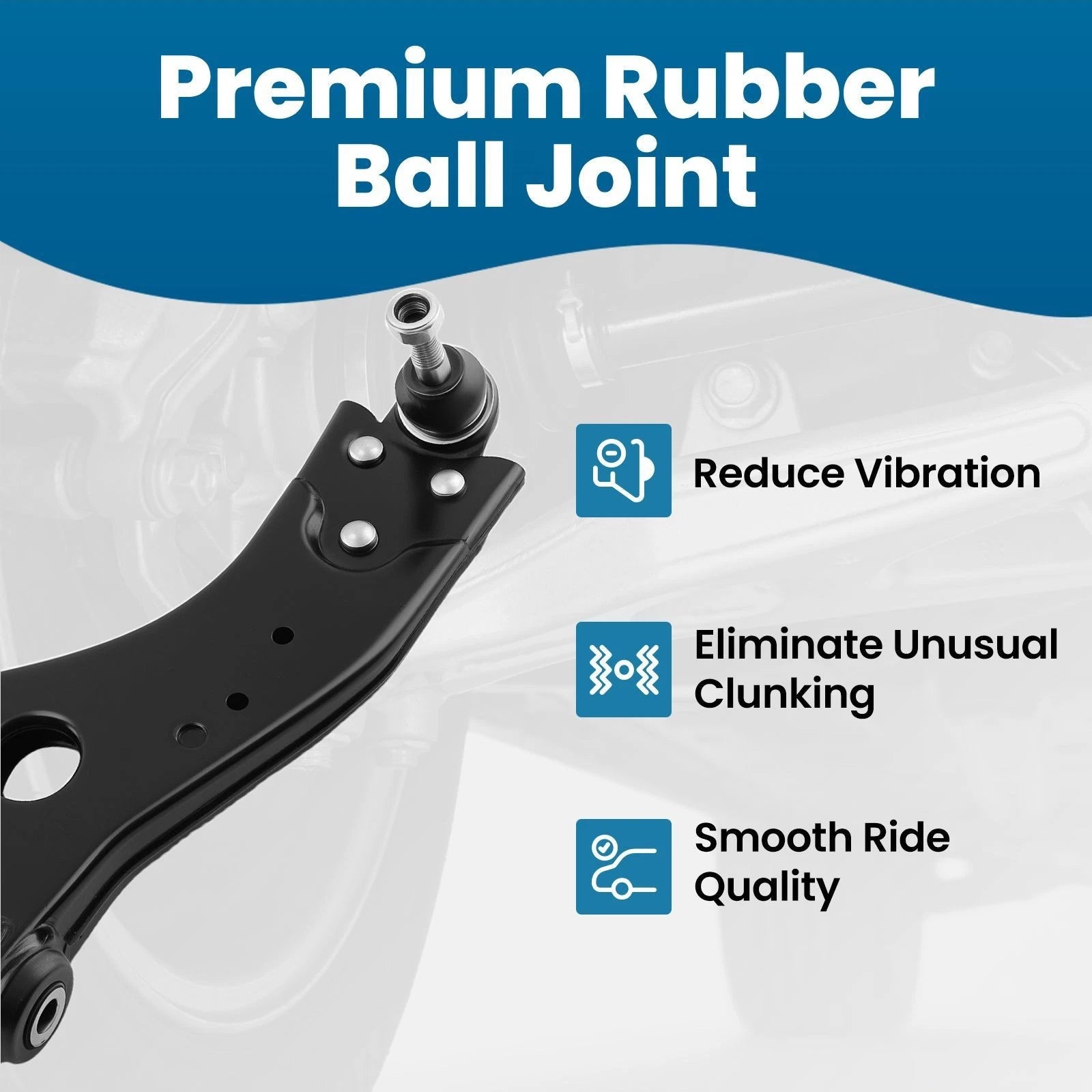 Lower Control Arm Ball Joint for Volvo C30 S40 V50 C70 (2006–2013) w/Sway Bar Link