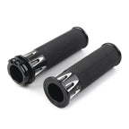 Black Handle Bar Grips for Harley Sportster XL883 XL1200 (2004-2023)