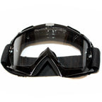 Clear Black Motocross Goggles for Dirt Pit Bike (Anti-Fog, UV Protection)