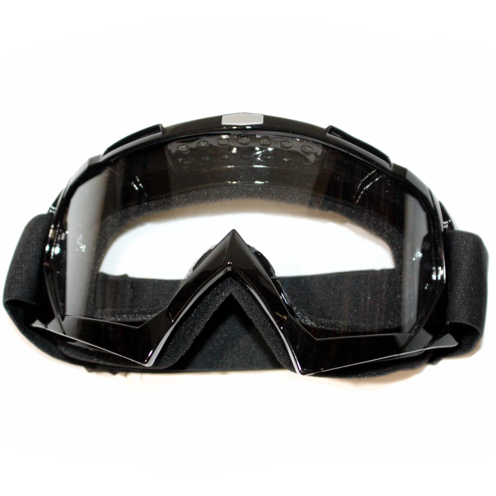 Clear Black Motocross Goggles for Dirt Pit Bike (Anti-Fog, UV Protection)