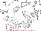 Rear Disc Brake Caliper Bracket for Dodge Dart (2013–2016) 68163819AA