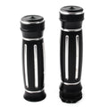 2X CNC Billet Aluminum 1" Handlebar Hand Grips for Harley Touring