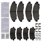 8x Brake Ceramic Pads Kit for Acura MDX (2007–2013), ZDX (2010–2013) D1280