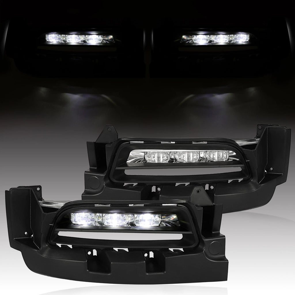 LED Fog Lights Bumper Lamps + Switch + Wiring Kits for Dodge Charger (2015–2022)