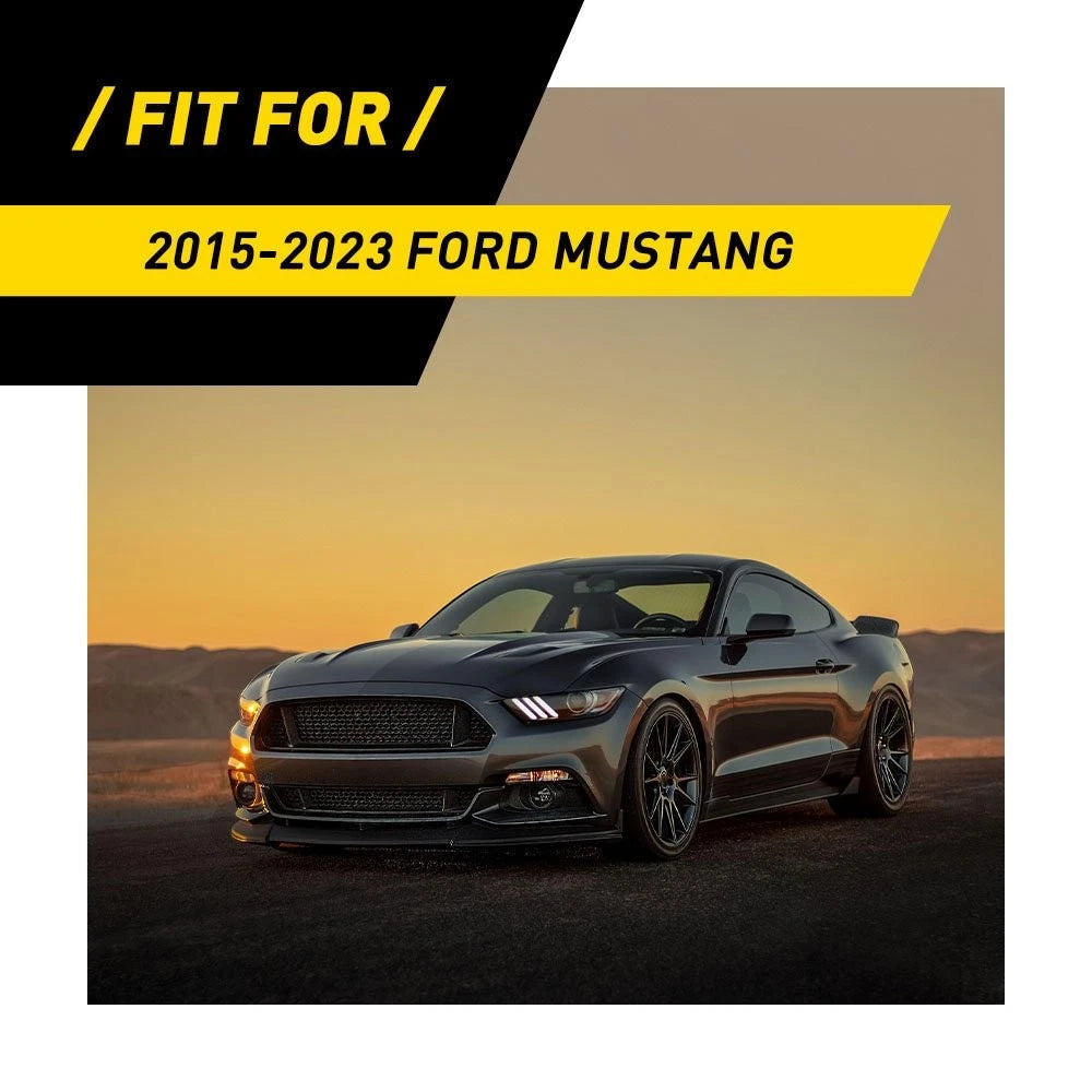 Carbon Fiber Interior Dashboard Trim Set for Ford Mustang (2015–2023)