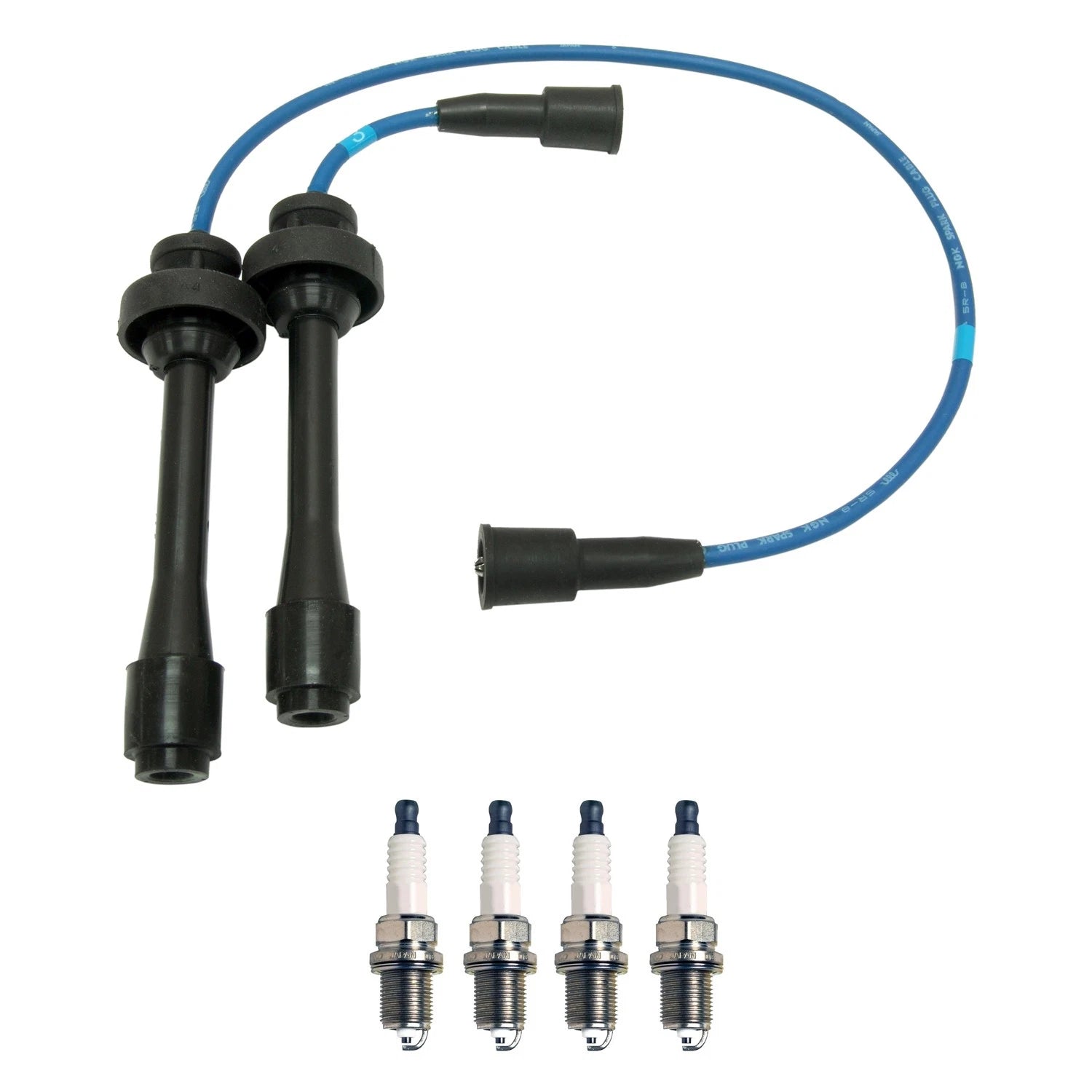 NGK Wire Set & Denso Spark Plugs Kit for Mazda Miata 1.8L L4 Turbo (1990–2005)
