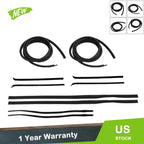 Set of 10 Rubber Door Window Weatherstrip Seals for Dodge Truck D/W 150 (1980–1993)