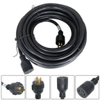 Generator Inlet Box and Extension Cable Combo for NEMA L14-30 (75FT)