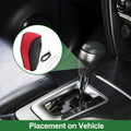 1 Pc Gear Shift Knob Cover for Mazda CX-30 (2020–2022) Black Red Faux Leather