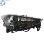 LED Headlight for Mazda CX-5 (2017–2021) Right Side Black Housing Clear Lens