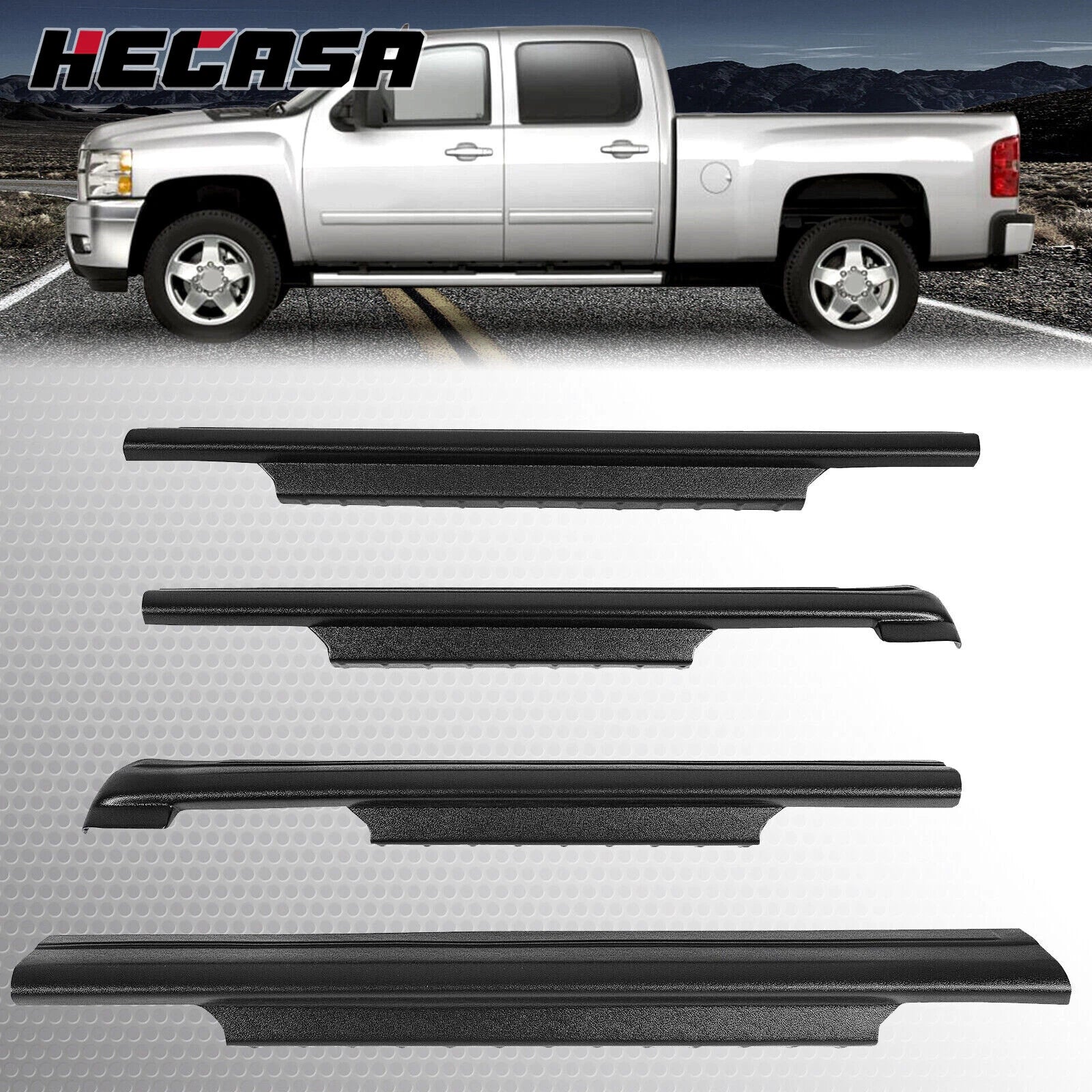 Rocker Panels Protector Trim for Chevy Silverado Sierra (2001–2006)