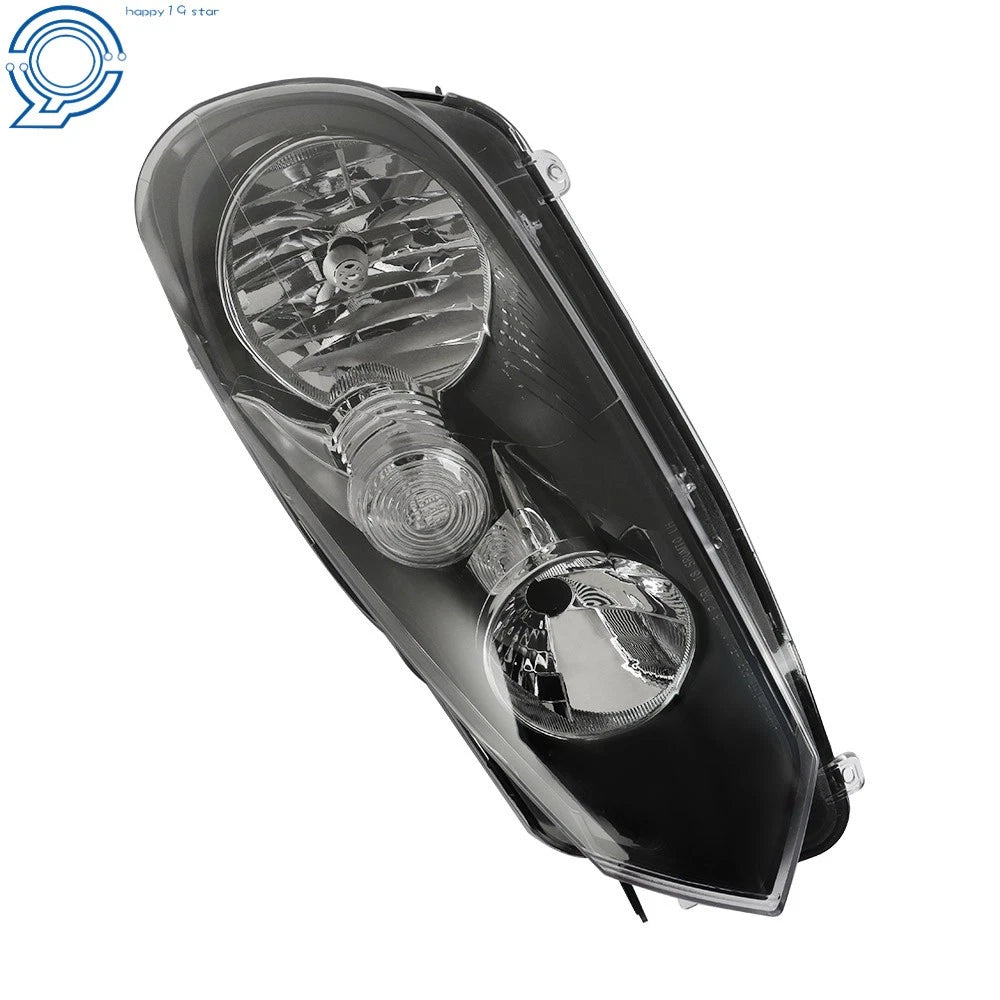 Driver Side Headlight for Volkswagen Golf/Jetta Sportwagen (2010-2014) Halogen Black