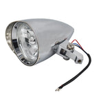 Chrome Visor Headlight Lamp for Bobber Chopper Dyna