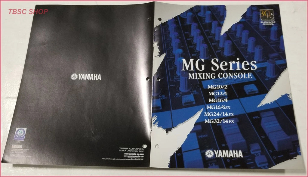 Mixing Console Sales Brochure for Yamaha MG Series (MG10, MG12, MG16, MG24, MG32)