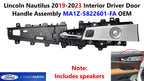 Interior Driver Door Handle Assembly for Lincoln Nautilus (2019–2023) MA1Z-5822601-FA