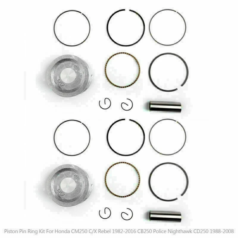 Piston Ring Kit 53mm x 47mm for Honda Rebel UE 250 CMX 250 (13101-KR3-013)