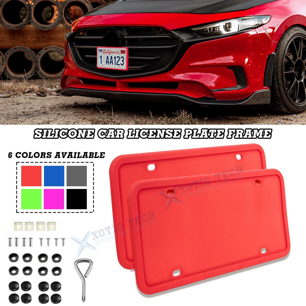 2 Pack Universal License Plate Frames for All Makes Models (2004–2024)