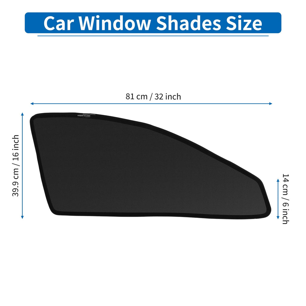 Car Window Cover for Toyota Harrier 60 Series (2014–2020) Net Black