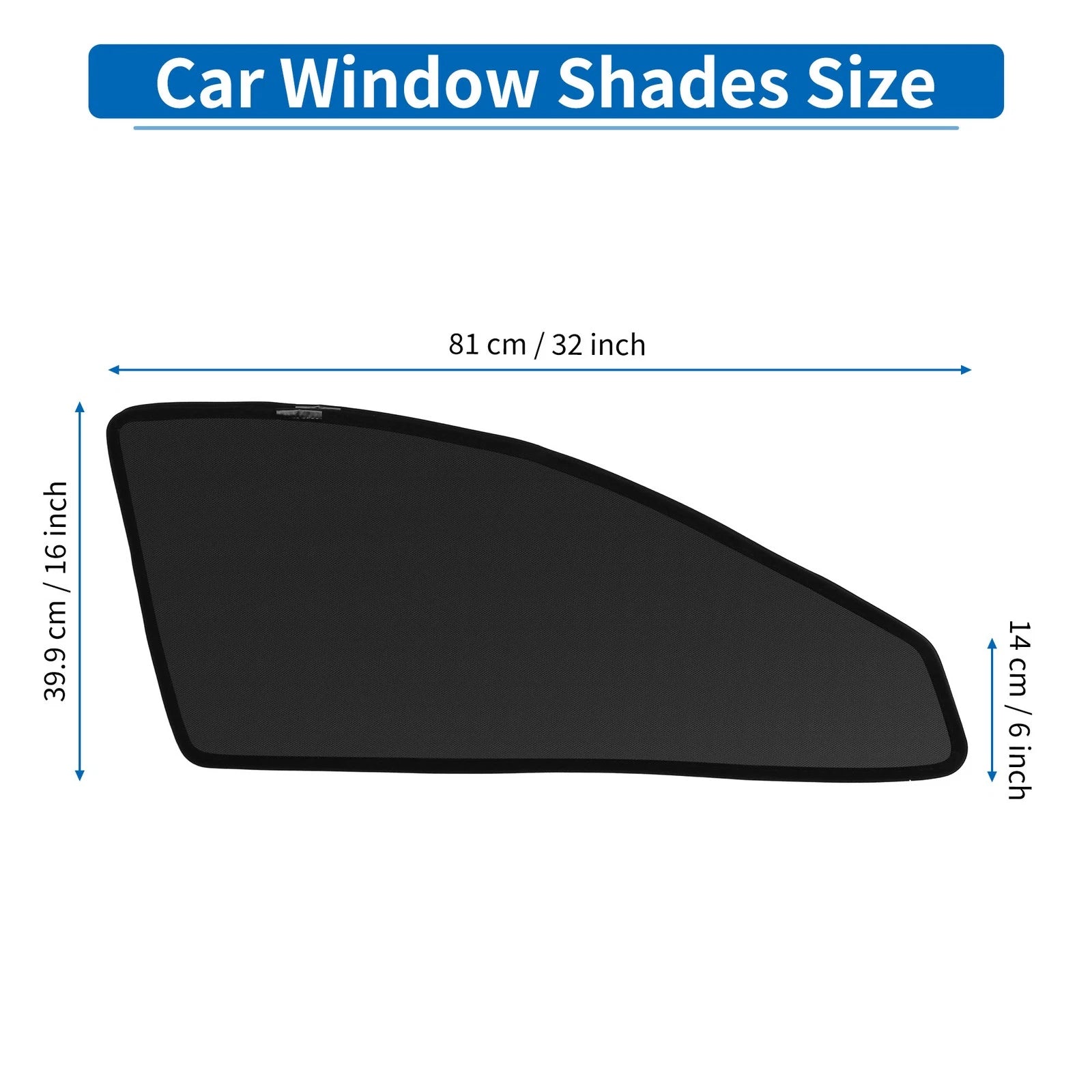 Car Window Cover for Toyota Harrier 60 Series (2014–2020) Net Black
