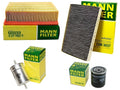 Mann Oil Air Carbon Cabin Fuel Filter Service Kit for Audi A4 Quattro (2002–2004)