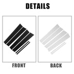 Set of 6 Door Cover Panel Pillar Post Stickers for Toyota Camry (2012–2015) Black