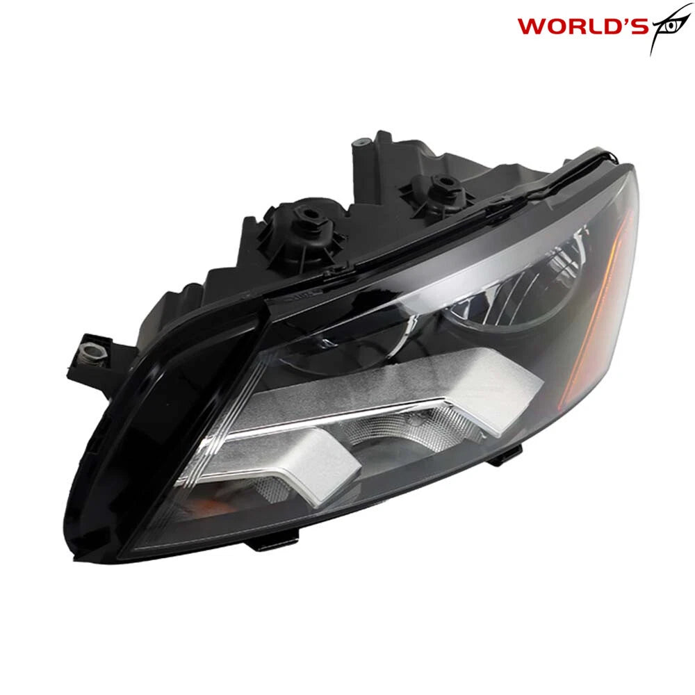 Set of 2 Halogen Headlights for Volkswagen Passat (2012–2015) Black Housing