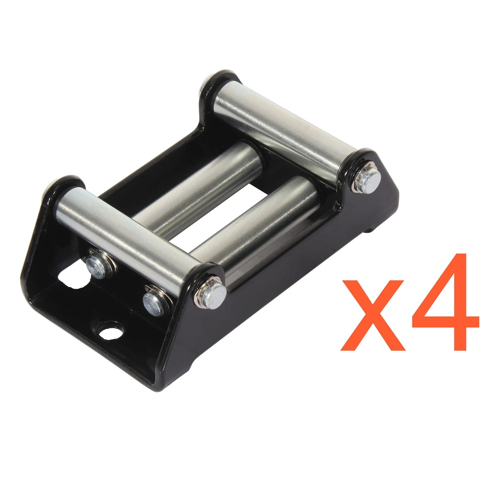Set of 4 Fairlead Guide Steel Cable Bolt Pattern for Winch (3000lbs–4000lbs)