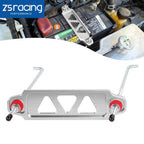 Silver JDM Battery Hold Tie Down w/ J-Hooks for Honda Civic EG EK S2000 (1992–2005)