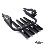 Black Skull Detachable Stealth Luggage Rack for Harley Touring (1997–2008)