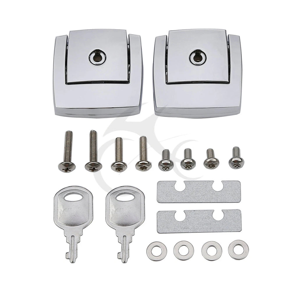 Chrome trunk latch cover for Harley Touring Road King Glide (1998–2013)