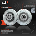 Front Drilled Brake Rotors for Ford F-150, Lincoln Mark LT (2004–2008)