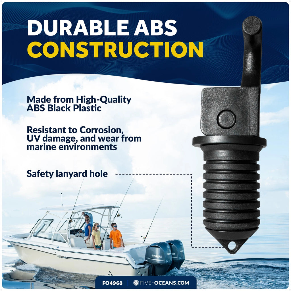 3X Floating Livewell Drain Plugs for Various Boats (1/2", 5/8", 3/4")