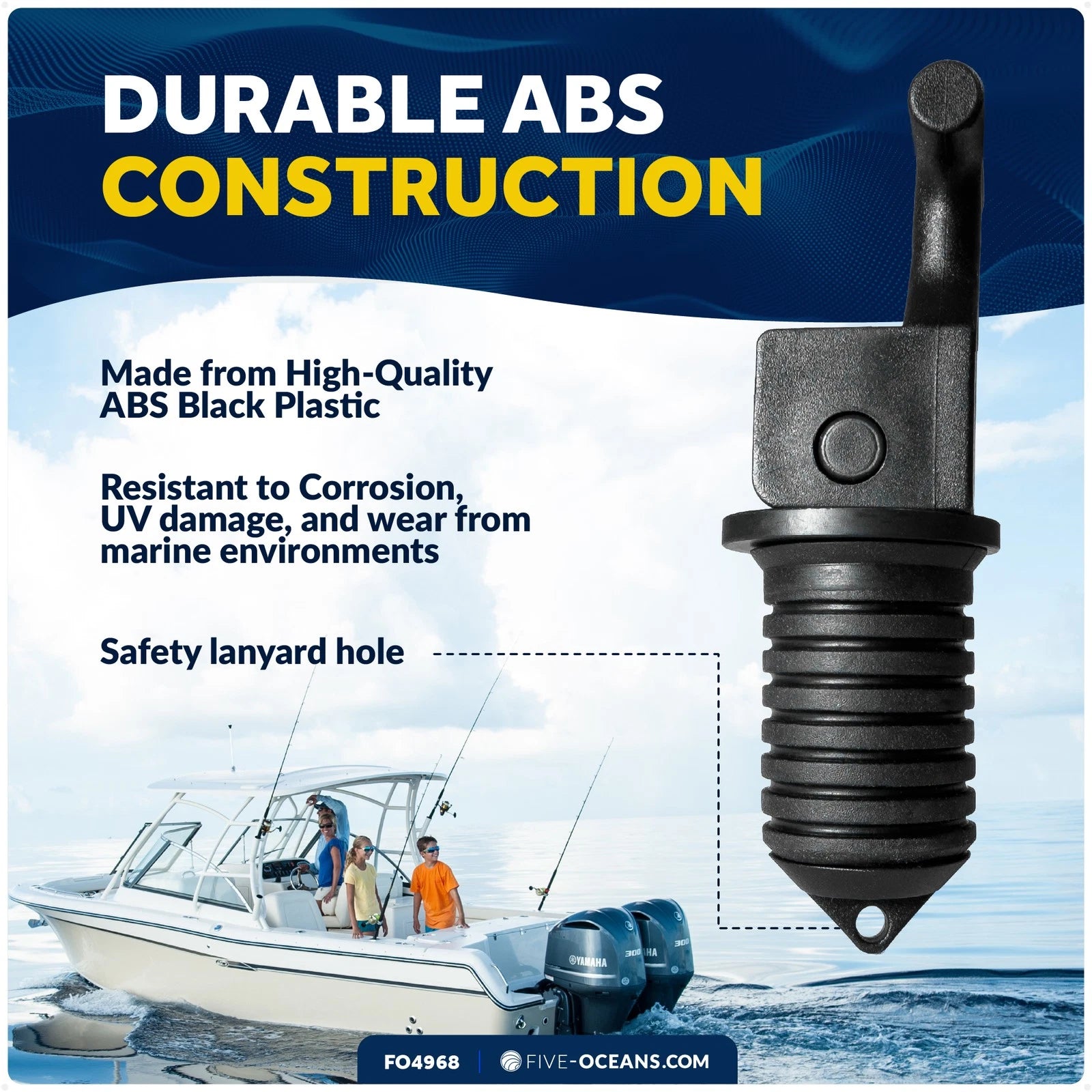 3X Floating Livewell Drain Plugs for Various Boats (1/2", 5/8", 3/4")