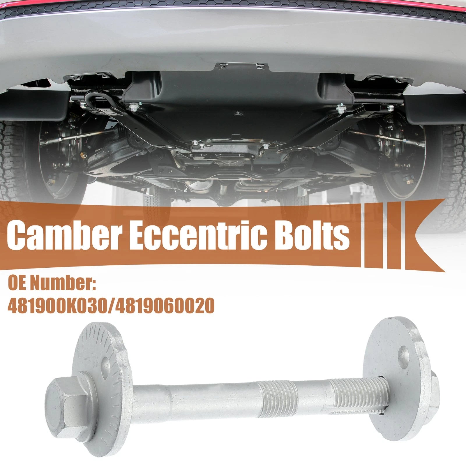 Set of 2 Eccentric Alignment Camber Bolts for Toyota FJ Cruiser (2006–2023)