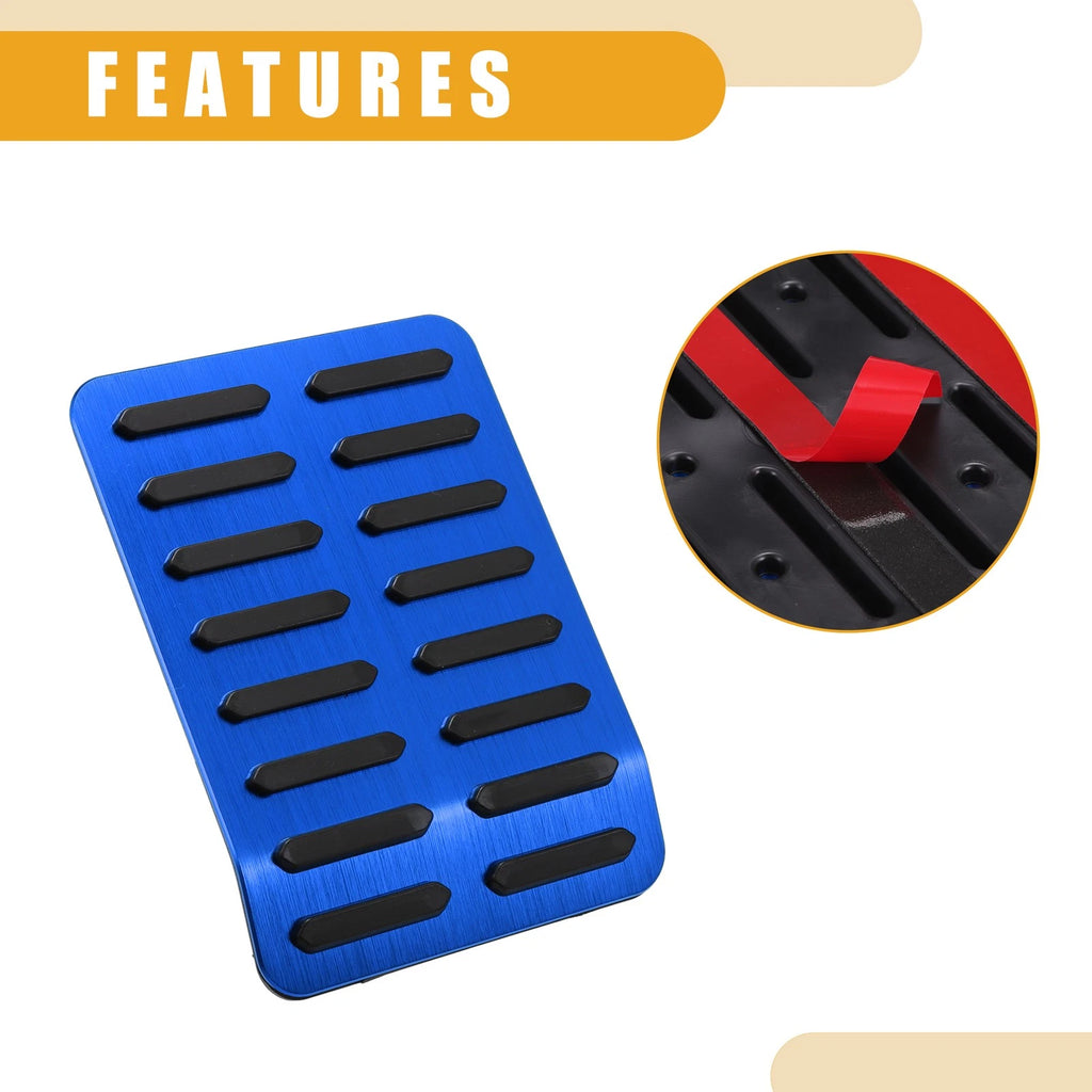 Foot Rest Pedal Cover for Ford F-150 (2015–2023) Black Blue