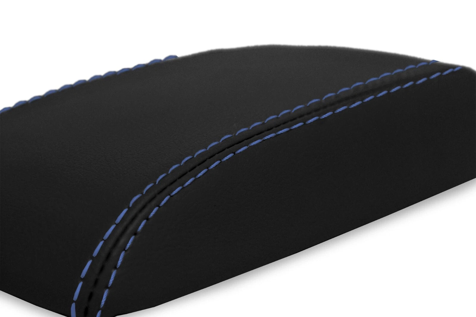 Console Lid Armrest Cover for Scion TC (2005–2010) Blue Stitch PVC Leather