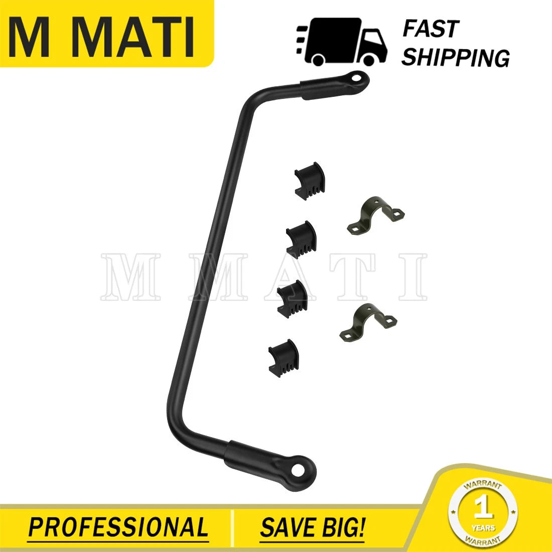 Rear Stabilizer Sway Bar w/Bushing for Polaris Ranger 400 500 EV LSV (2008–2019) 1016615-458