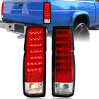 LED Tail Lights for Nissan D21 Hardbody (1986–1997) LH+RH, Bulbs+Wiring