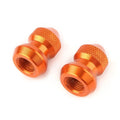 Orange Tire Valve Stems Dust Covers for Car Auto Wheel Accessories
