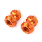 Orange Tire Valve Stems Dust Covers for Car Auto Wheel Accessories