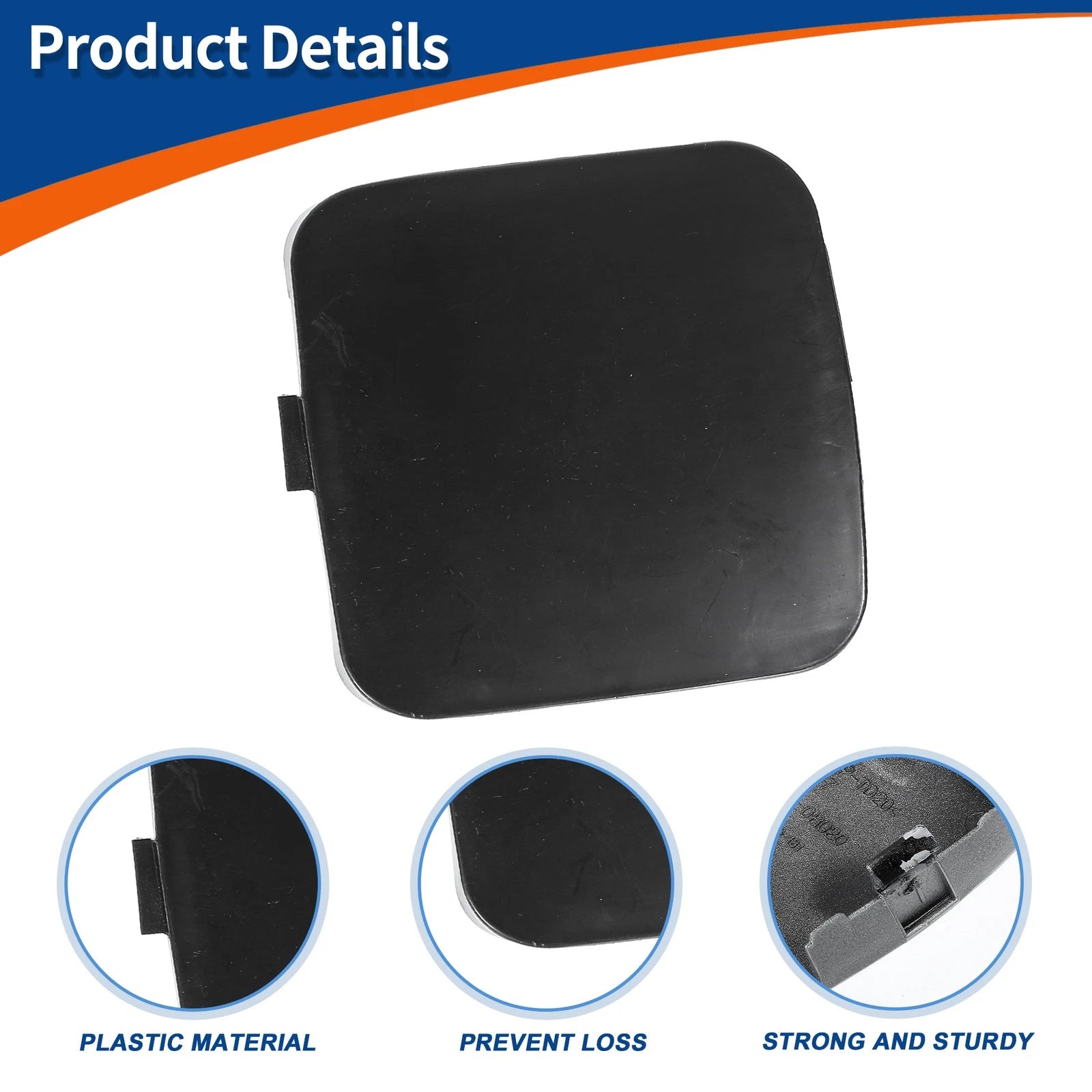 Tow Hook Cover for Toyota Rav4 (2009–2011) No. 532860R906 Unpainted