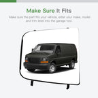 Driver Side Upper Glass Mirror for Chevy Express/GMC Savana (2004–2010)