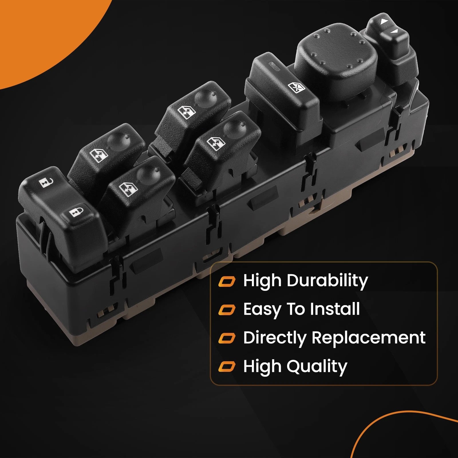 Front Driver Door Window Control Switch for Cadillac Escalade GMC Sierra (2003–2006)