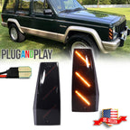 Smoke Amber LED Side Marker Lamp for Jeep Cherokee Comanche (1984–1996)