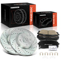 Front Drilled Brake Rotors & Ceramic Pads for Hyundai Sonata (2015–2019)