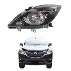 Left Sport Black Headlight for Mazda BT-50 UP UR (2012-2019)